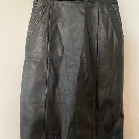 J.percy for Marvin Richard’s black leather skirt size 8 - Picture 5 of 5